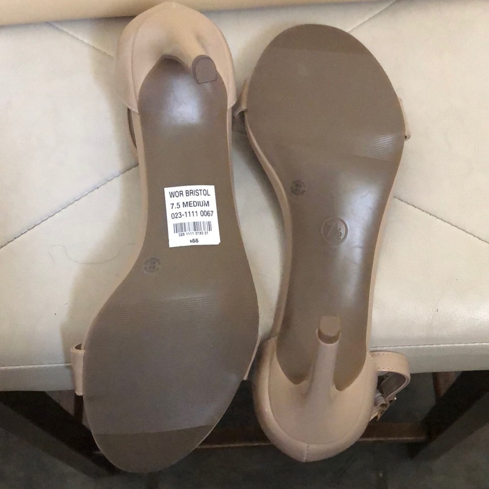 NWT Worthington nude heels 7.5 - Picture 3 of 9